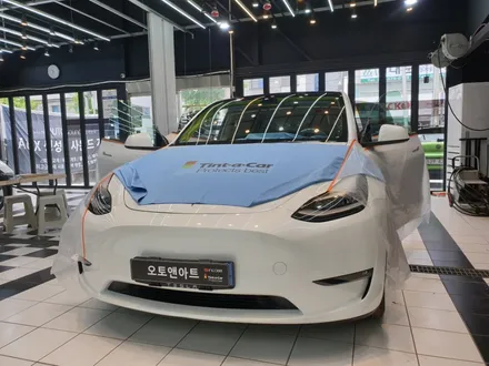 테슬라모델 Y  2열과 열선 농도 맞추기 2탄 (feat. 포시즌50%) / 천안,청주,세종,대전