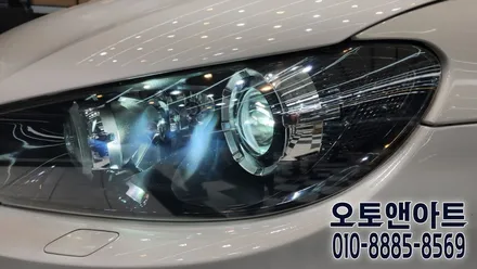 천안아산 폭스바겐 시로코 R 헤드라이트 백화 클리닝 투명커버 복원, HID 벌브 교체 튜닝샵 / 천안,청주,세종,대전