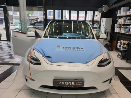 테슬라모델 Y  2열과 열선 농도 맞추기 2탄 (feat. 포시즌50%) / 천안,청주,세종,대전