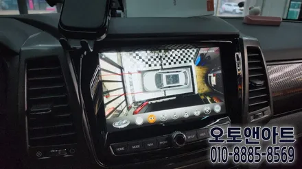 천안 렉스턴 스포츠 칸 어라운드뷰 카젠 스카이 3D 순정 네비 연동설치 튜닝 후기 (아산 공주 대전 안성 세종) / 천안,청주,세종,대전