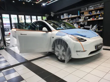 테슬라모델 Y  2열과 열선 농도 맞추기 2탄 (feat. 포시즌50%) / 천안,청주,세종,대전