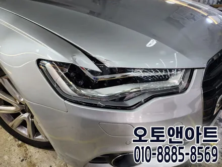 천안 아우디 A6 헤드라이트 조수석 사고로 인한 투명커버 파손 교체튜닝 (아산 공주 안성 세종 대전) / 천안,청주,세종,대전