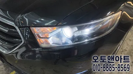 포드 뉴토러스 헤드라이트 백화 클리닝, 브라비오 LED 장착튜닝 시공후기 (천안 아산 공주 대전 안성 세종) / 천안,청주,세종,대전