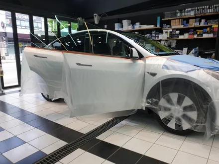 테슬라모델 Y  2열과 열선 농도 맞추기 2탄 (feat. 포시즌50%) / 천안,청주,세종,대전