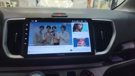 2018 레이밴  카나로Q 안드로이드 네비게이션 + AHD 후방카메라 시공 / 천안시 서북구