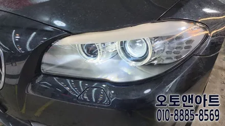 천안 아산 BMW 750i 전조등 수리, 백화 클리닝, 투명커버 교체와 HID 전용 LED 교체 작업 / 천안,청주,세종,대전