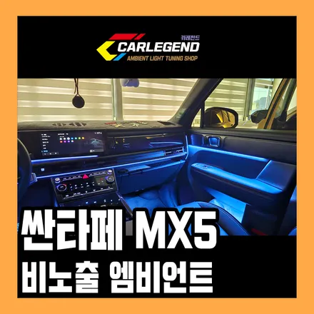 디올뉴 싼타페 mx5 엠비언트 시공 순정 필요없는 튜닝 용품 / 용인,동탄,수원