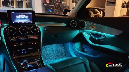 벤츠 C클래스 c220d w205 엠비언트 라이트 무드등 튜닝 (안산 오산 성남 서울) / 용인,동탄,수원