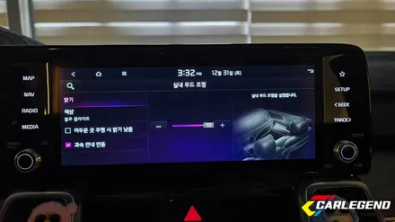 쏘렌토 엠비언트 MQ4 4세대 순정 연동 실내 튜닝 무빙 라이트 시공 노출 비노출 차이 / 용인,동탄,수원