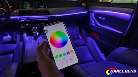 bmw f10 엠비언트 5시리즈 실내  순정 비노출 조명 만족도 최상의 튜닝 / 용인,동탄,수원