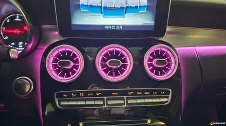 벤츠 c클래스 w205 엠비언트 라이트 송풍구 부메스터 트위터 스피커 튜닝 / 용인,동탄,수원