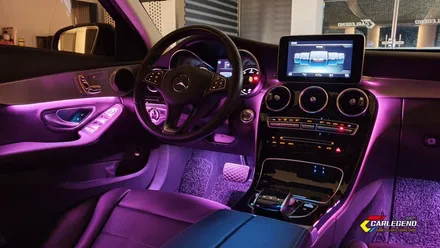 벤츠 C클래스 c220d w205 엠비언트 라이트 무드등 튜닝 (안산 오산 성남 서울) / 용인,동탄,수원