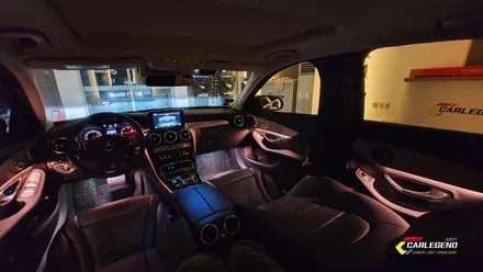 벤츠 C클래스 c220d w205 엠비언트 라이트 무드등 튜닝 (안산 오산 성남 서울) / 용인,동탄,수원