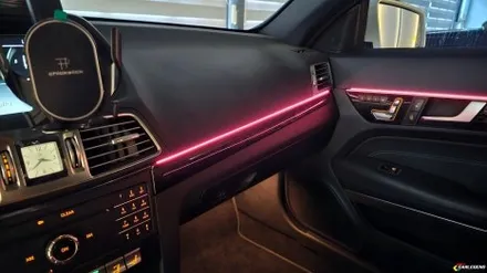 벤츠 엠비언트 e클래스 e200 카브리올레 w212 쿠페 고급 매립 무드등 시공 / 용인,동탄,수원