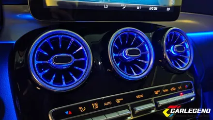 벤츠 C클래스 엠비언트 C200 순정형 비노출 간접조명 송풍구 전동 트위터 미드 스피커 인기 옵션 풀 장착!! / 용인,동탄,수원