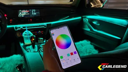bmw 5시리즈 엠비언트 f10 순정 비노출 시공 방식 확실한 광량 후회 없는 실내 튜닝 / 용인,동탄,수원