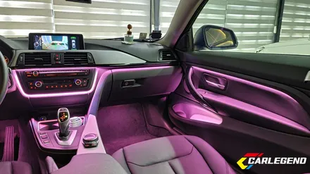BMW 4시리즈 엠비언트 라이트 쿠페 F32 420D 실내 무드등 튜닝 비노출 순정형 시공 / 용인,동탄,수원