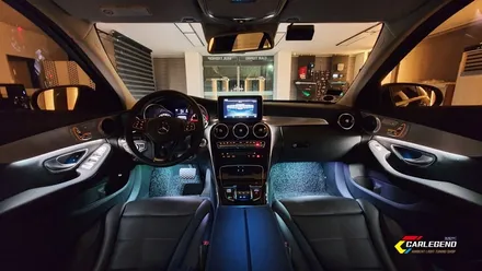 벤츠 C클래스 c220d w205 엠비언트 라이트 무드등 튜닝 (안산 오산 성남 서울) / 용인,동탄,수원