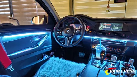 bmw 5시리즈 엠비언트 f10 순정 비노출 시공 방식 확실한 광량 후회 없는 실내 튜닝 / 용인,동탄,수원