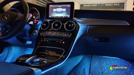 벤츠 C클래스 c220d w205 엠비언트 라이트 무드등 튜닝 (안산 오산 성남 서울) / 용인,동탄,수원