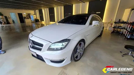 벤츠 cls 엠비언트 라이트 w218 순정 라인 그대로 비노출 시공 cls 63 amg / 용인,동탄,수원