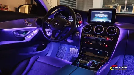 벤츠 C클래스 c220d w205 엠비언트 라이트 무드등 튜닝 (안산 오산 성남 서울) / 용인,동탄,수원