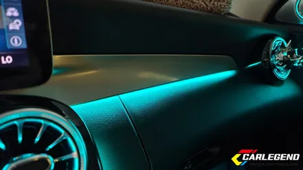 벤츠 C클래스 엠비언트 C200 순정형 비노출 간접조명 송풍구 전동 트위터 미드 스피커 인기 옵션 풀 장착!! / 용인,동탄,수원