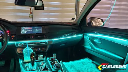 bmw 5시리즈 엠비언트 f10 순정 비노출 시공 방식 확실한 광량 후회 없는 실내 튜닝 / 용인,동탄,수원