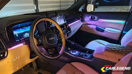 쏘렌토 MQ4 엠비언트 라이트 무드등 수제몰딩 무빙 시공 용인 동탄 / 용인,동탄,수원