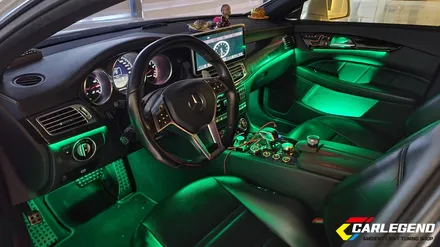 벤츠 cls 엠비언트 라이트 w218 순정 라인 그대로 비노출 시공 cls 63 amg / 용인,동탄,수원