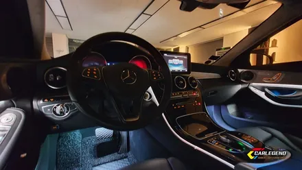 벤츠 C클래스 c220d w205 엠비언트 라이트 무드등 튜닝 (안산 오산 성남 서울) / 용인,동탄,수원
