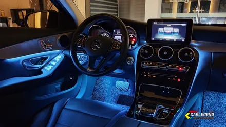 벤츠 C클래스 c220d w205 엠비언트 라이트 무드등 튜닝 (안산 오산 성남 서울) / 용인,동탄,수원
