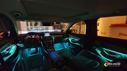 벤츠 C클래스 c220d w205 엠비언트 라이트 무드등 튜닝 (안산 오산 성남 서울) / 용인,동탄,수원