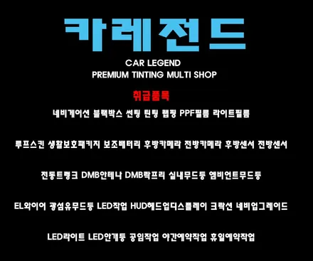 스팅어 엠비언트 라이트 수원 카레전드 / 용인,동탄,수원