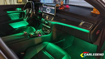 벤츠 cls 엠비언트 라이트 w218 순정 라인 그대로 비노출 시공 cls 63 amg / 용인,동탄,수원