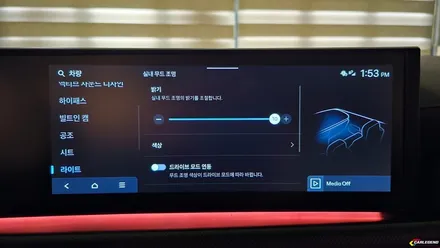 쏘나타 디엣지 엠비언트 순정 보다 좋은 연출력 전체 비노출 시공 / 용인,동탄,수원