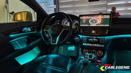 벤츠 cls 엠비언트 라이트 w218 순정 라인 그대로 비노출 시공 cls 63 amg / 용인,동탄,수원