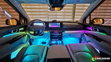 카니발ka4 엠비언트 라이트 무빙 led 비노출 시공 누가 봐도 예쁘게 꾸며지는 실내 / 용인,동탄,수원