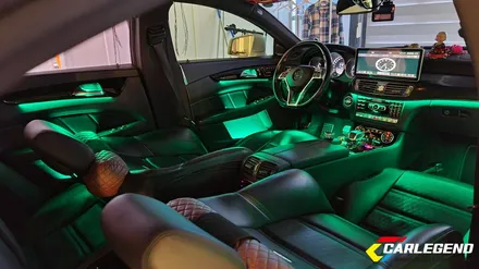 벤츠 cls 엠비언트 라이트 w218 순정 라인 그대로 비노출 시공 cls 63 amg / 용인,동탄,수원