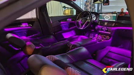 벤츠 cls 엠비언트 라이트 w218 순정 라인 그대로 비노출 시공 cls 63 amg / 용인,동탄,수원