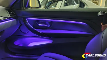 BMW 4시리즈 엠비언트 라이트 쿠페 F32 420D 실내 무드등 튜닝 비노출 순정형 시공 / 용인,동탄,수원