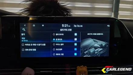 더뉴그랜저 엠비언트 비노출 무빙 타입 풀 시공 순정연동 기본 포함!! / 용인,동탄,수원
