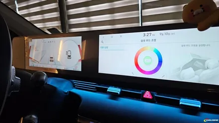 아이오닉5 엠비언트 순정 없을 때 간접 조명으로 실내 튜닝 맞춤 자재로 시공 / 용인,동탄,수원