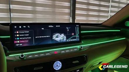 더k9 엠비언트 라이트 실내튜닝 시공 대시보드 두줄로 특별하게 / 용인,동탄,수원