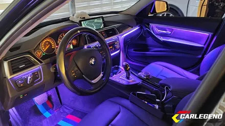 bmw f30 엠비언트 라이트 순정 라인 그대로 3시리즈 비노출 무드등 화사한 실내 튜닝 / 용인,동탄,수원