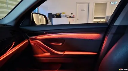 F10 엠비언트 BMW 5시리즈 실내 튜닝 고급 조명 시공 / 용인,동탄,수원
