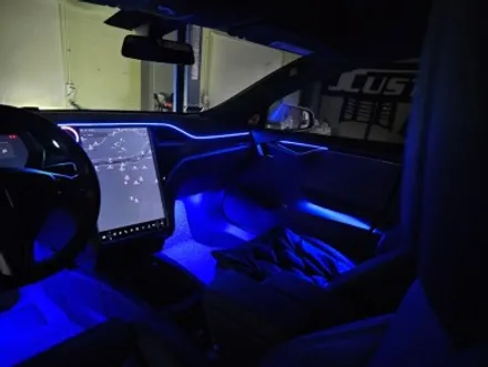 테슬라 모델S 모델3 엠비언트 실내튜닝은 조명부터 / 남양주, 노원, 하남, 송파