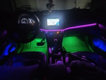 아반떼 ad 엠비언트 rgb 엘이디가 차량 기능에 반응까지?? / 남양주, 노원, 하남, 송파