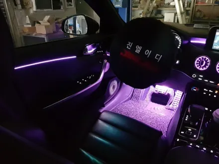 스팅어 엠비언트  아크릴 매립 엠비언트 크래쉬패드 교체없이도 상단 순정 엠비언트 이식이 가능하다고? / 남양주, 노원, 하남, 송파