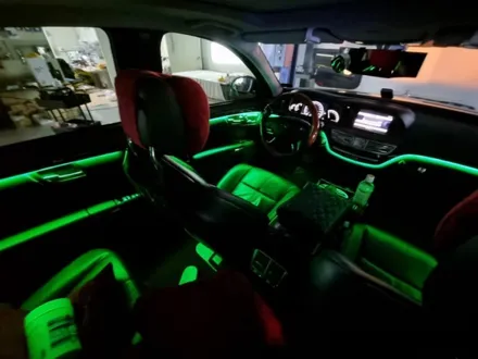 벤츠 W221 S클래스 엠비언트 순정 엠비언트는 너무 약해 풀컬러 RGB 엠비언트로 광량 업그레이드를 추천드립니다 / 남양주, 노원, 하남, 송파